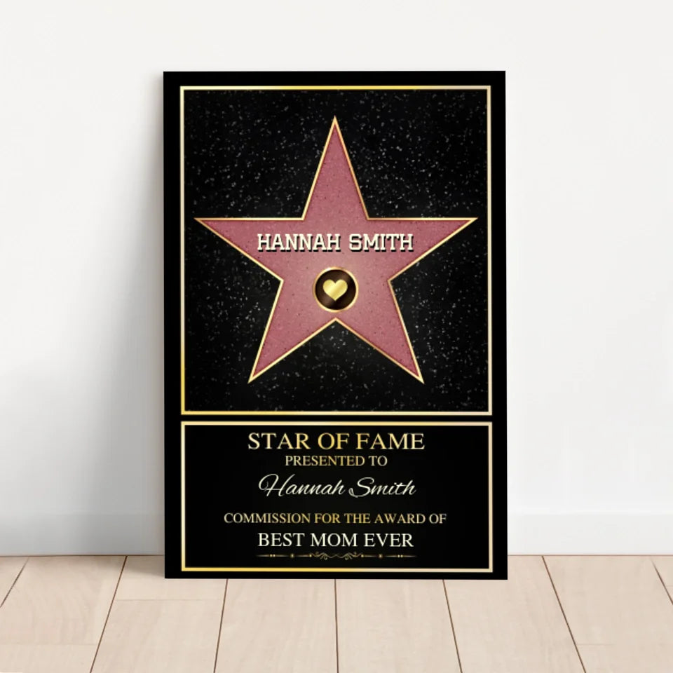 50% OFF⭐Personalized Canvas "Star of Fame"