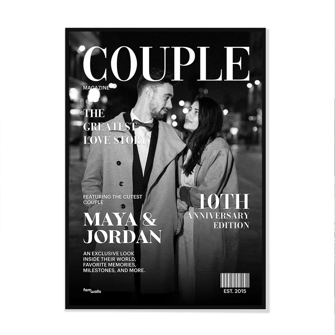 50% OFF❤️Custom Magazine Cover for Your Love Story