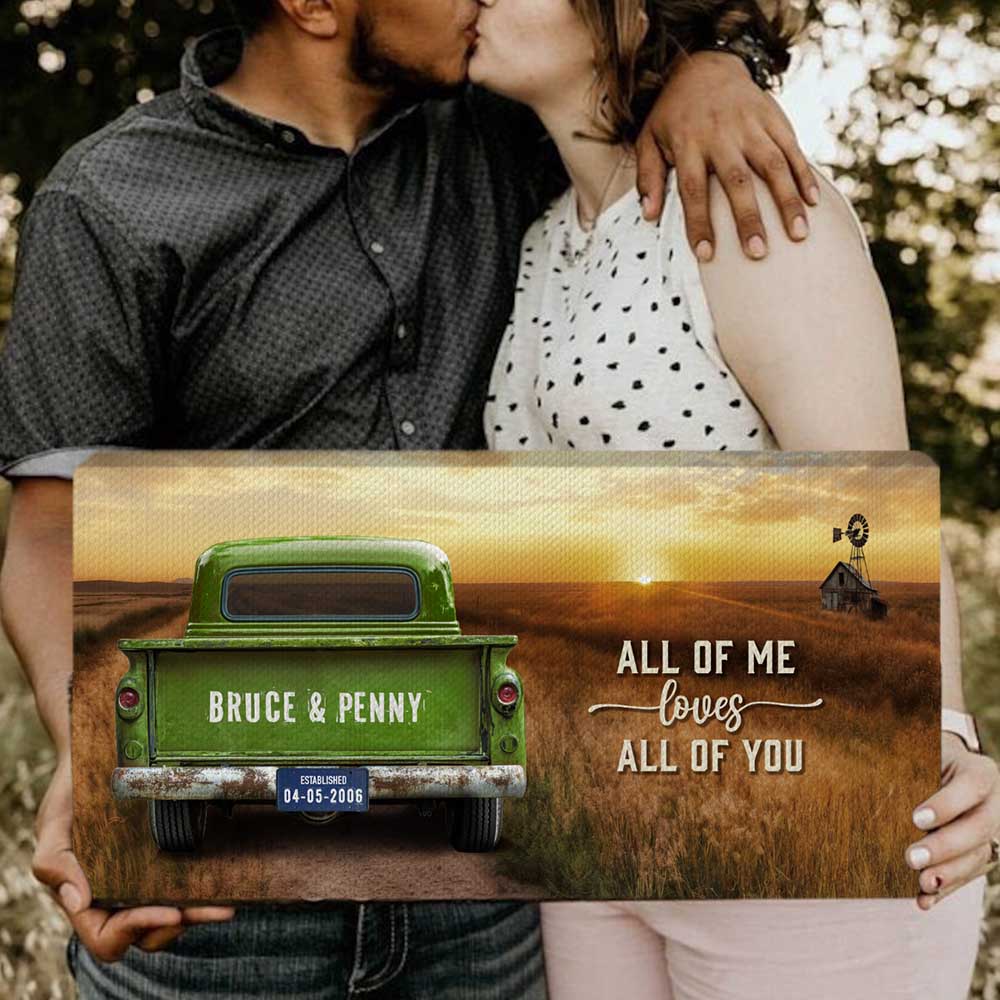 50% OFFđCustom Vintage Truck Farmhouse Canvas Gift