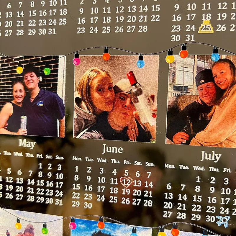 50% OFF❤️Custom 2026 Calendar LED Light Box with Photo