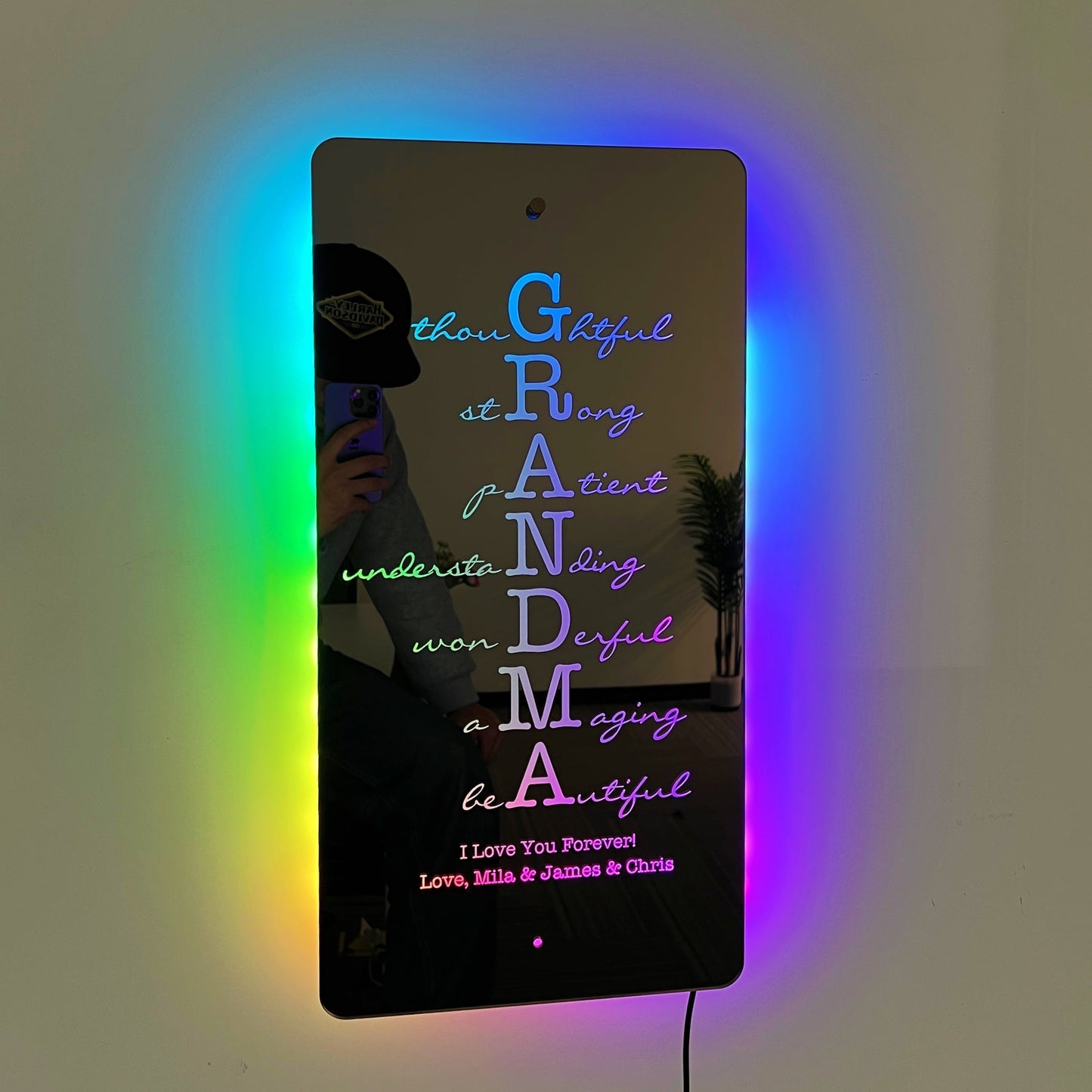 50% OFF❤️Custom Led Mother/Grandma Mirror