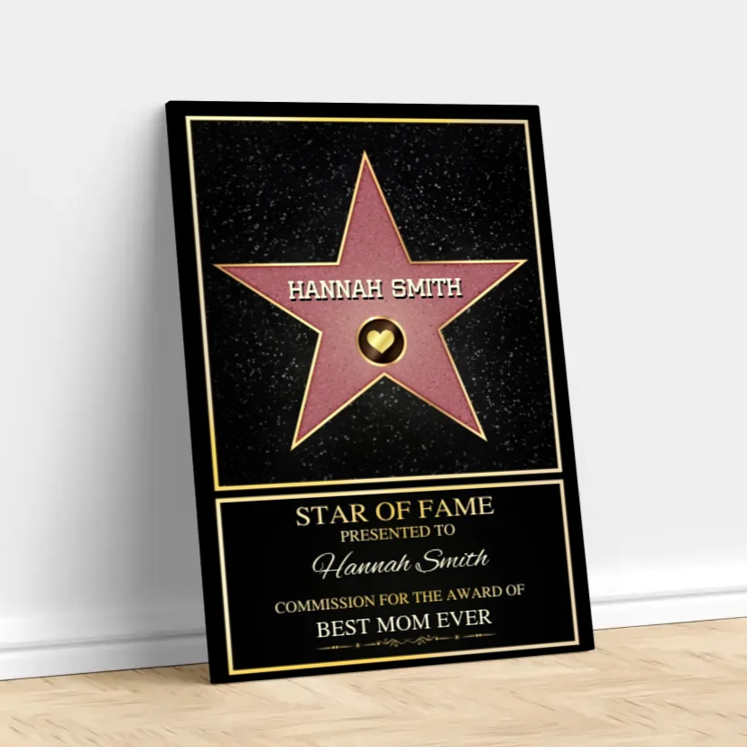 50% OFF⭐Personalized Canvas "Star of Fame"