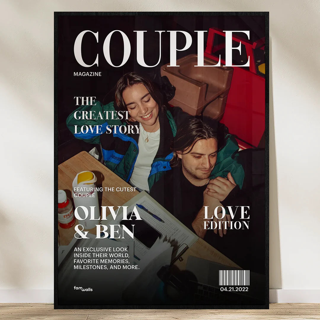 50% OFF❤️Custom Magazine Cover for Your Love Story