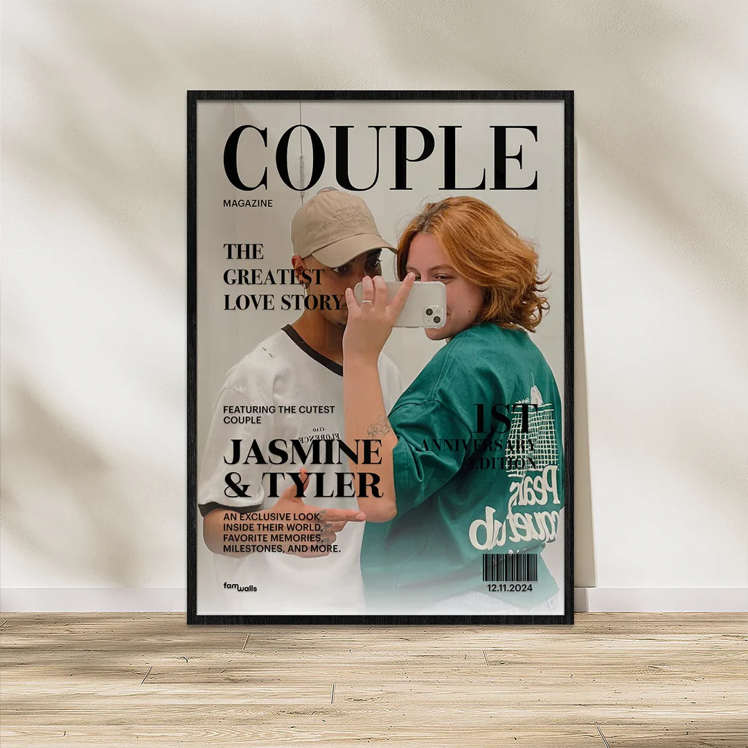 50% OFF❤️Custom Magazine Cover for Your Love Story