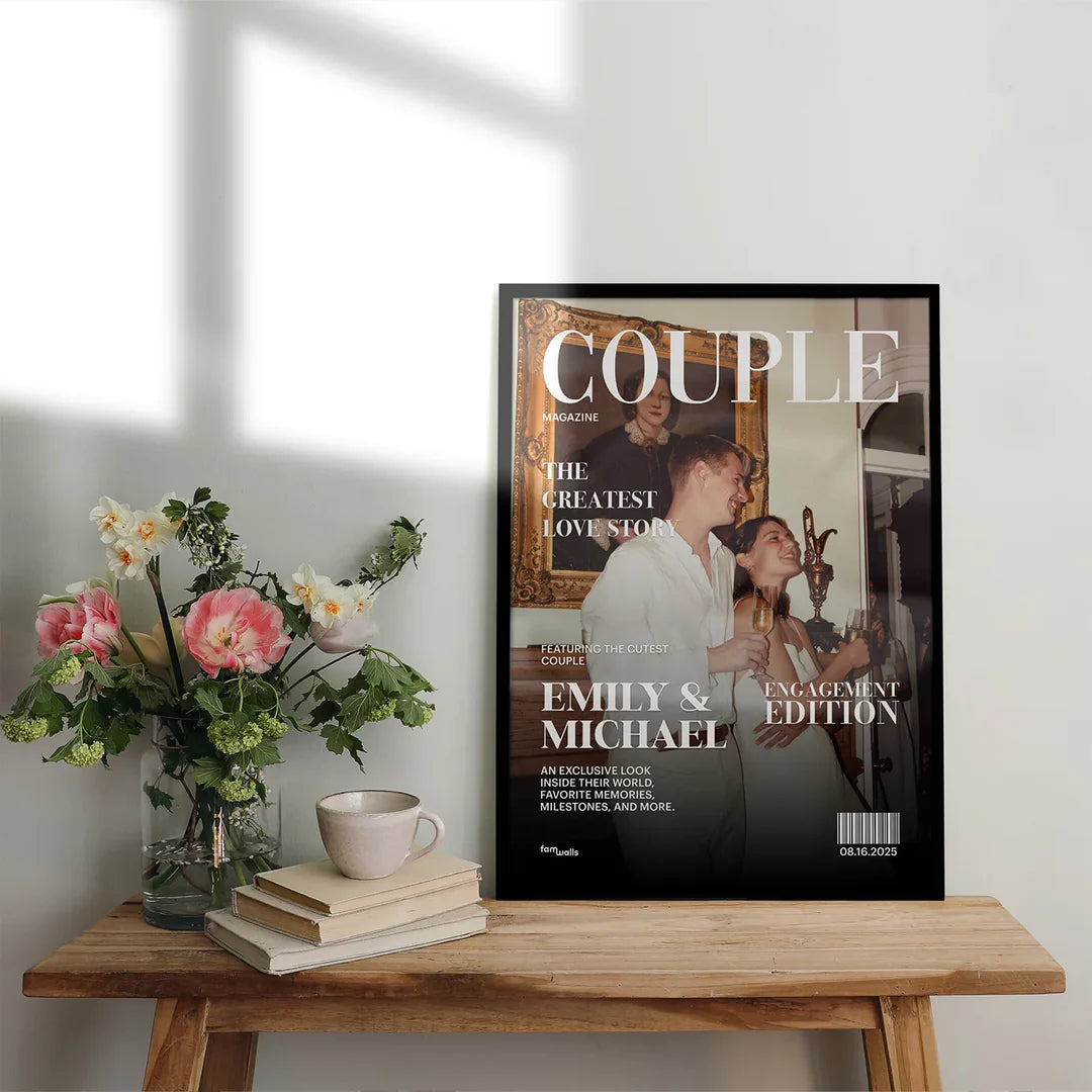 50% OFF❤️Custom Magazine Cover for Your Love Story