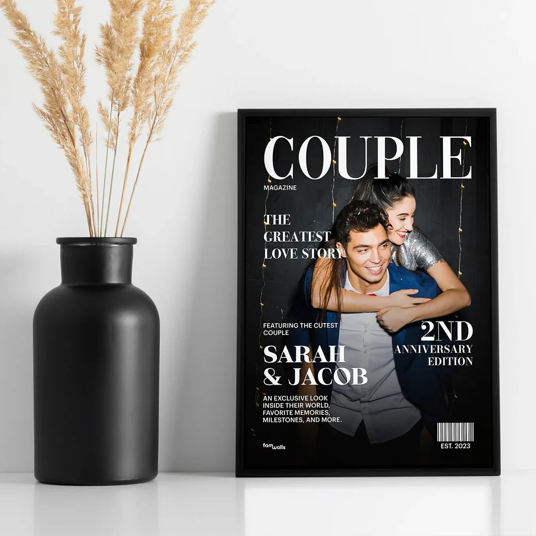 50% OFF❤️Custom Magazine Cover for Your Love Story