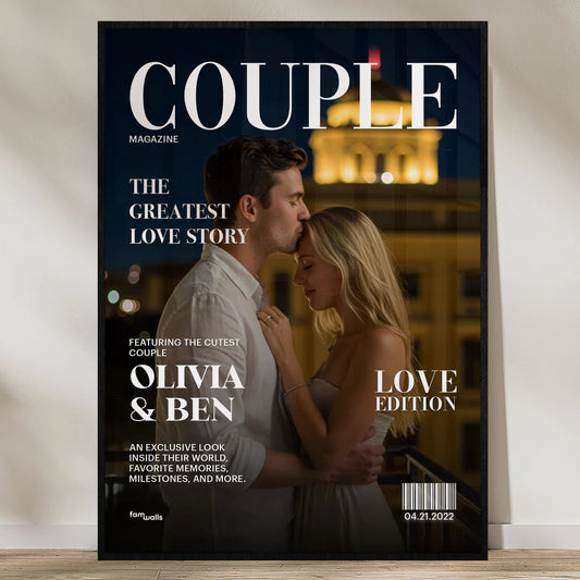 50% OFF❤️Custom Magazine Cover for Your Love Story