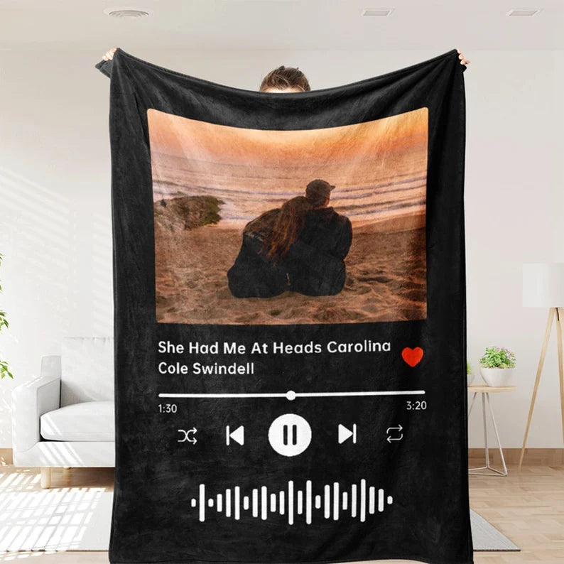 50% OFF🔥Custom Music & Photo Starlight Blanket