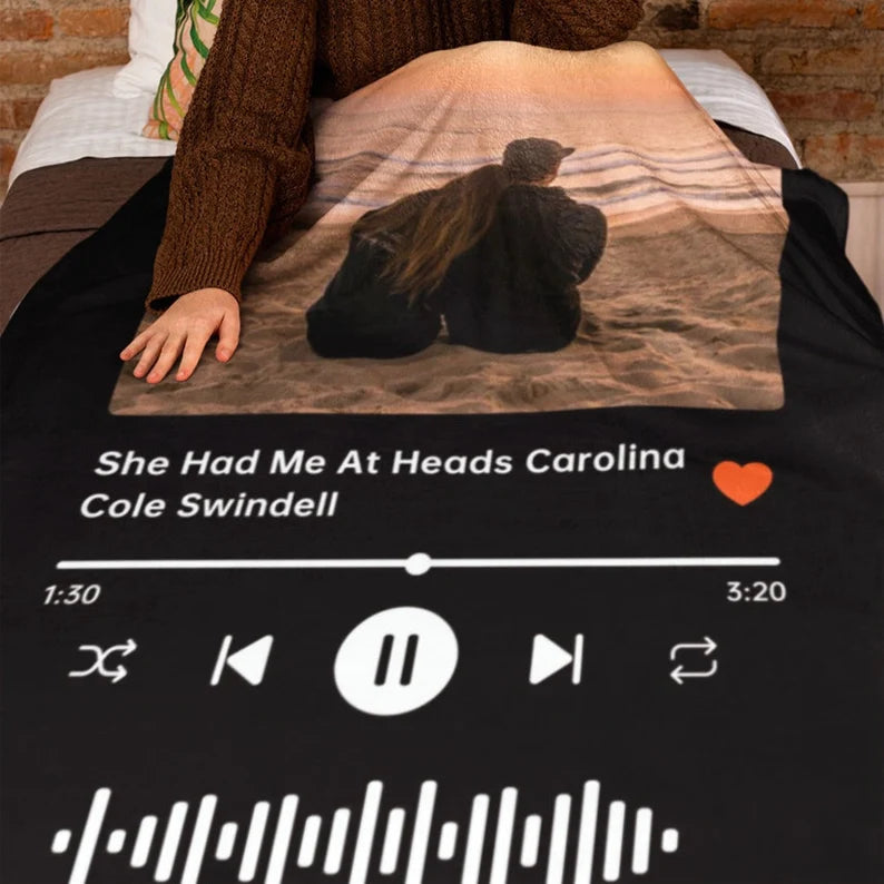 50% OFF🔥Custom Music & Photo Starlight Blanket