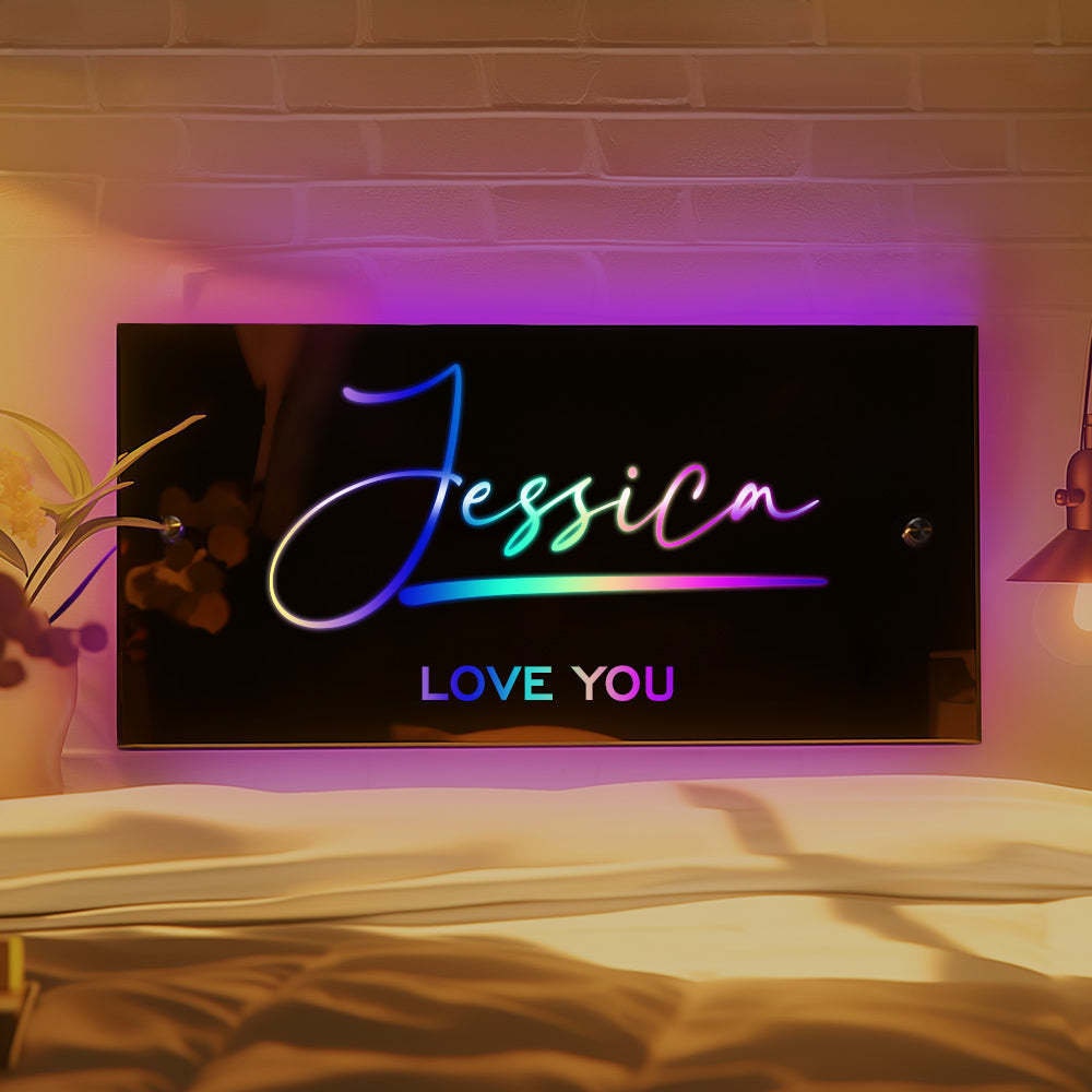 50% OFF🔥Personalized Name Mirror - Light Up Mirror